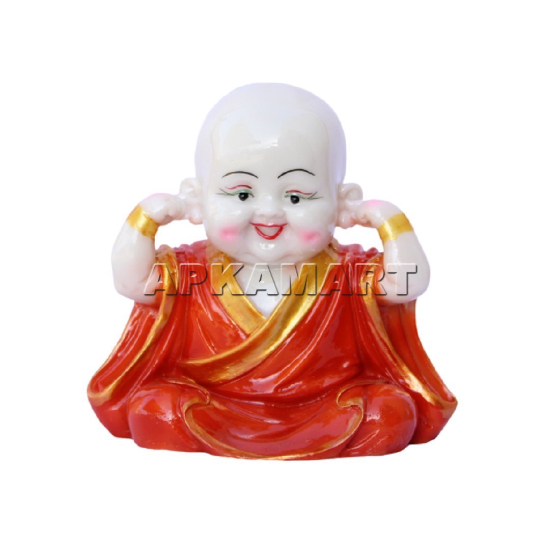 Baby Monk Showpiece - for Home  & Garden Decor - Set of 3 - ApkaMart