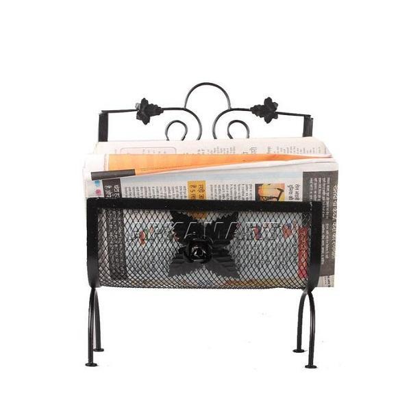 Magazine Holder | Newspaper Stand Cum Organizer - For Home Decor, Living Room, Organising & Gifts - 12 Inch - Apkamart #Style_Pack of 1