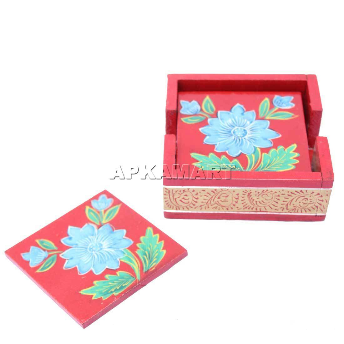 Tea Coaster Set - 4 Inch - For Table Decor & Gift - ApkaMart