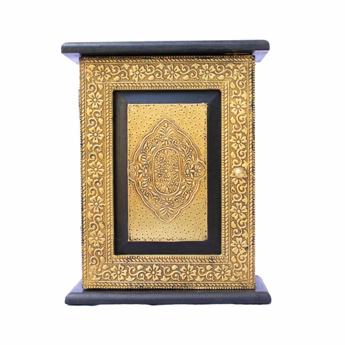 Key Holder - Box Design in Brass - 10 Inch - ApkaMart