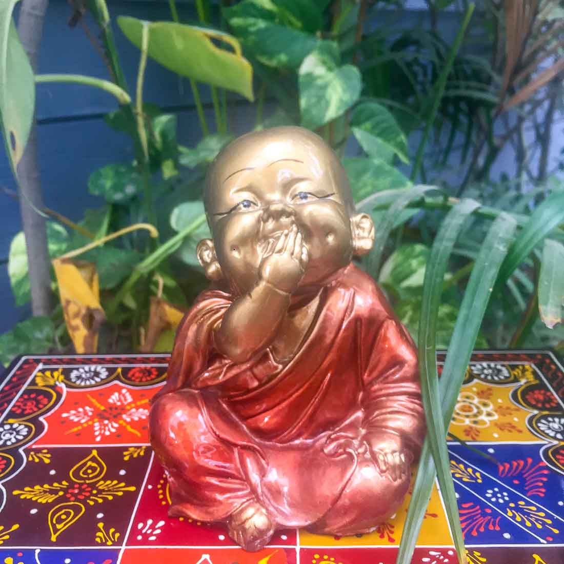 Baby Monk Showpiece - for Home & Garden Decor - Set of 3 - ApkaMart