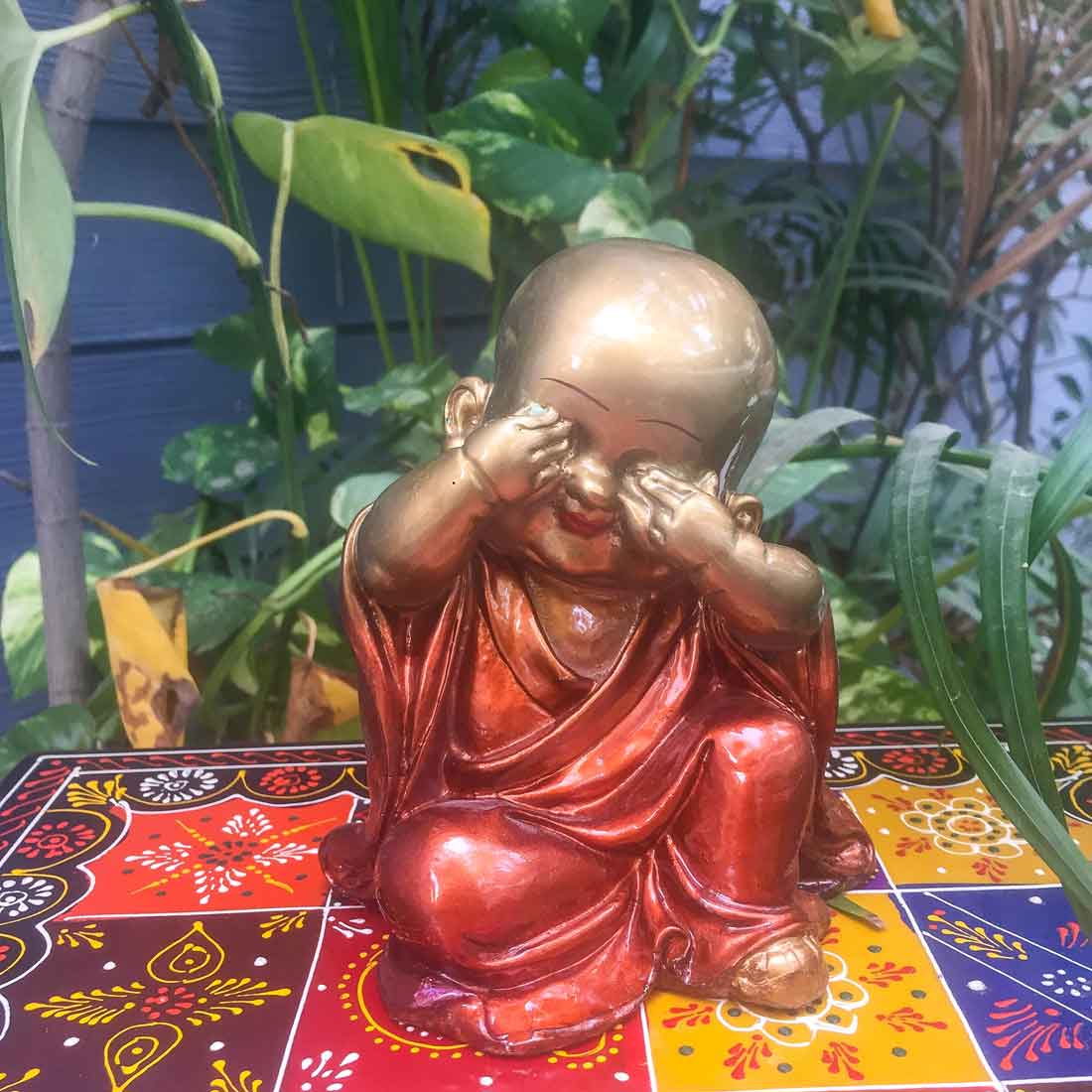 Baby Monk Showpiece - for Home & Garden Decor - Set of 3 - ApkaMart