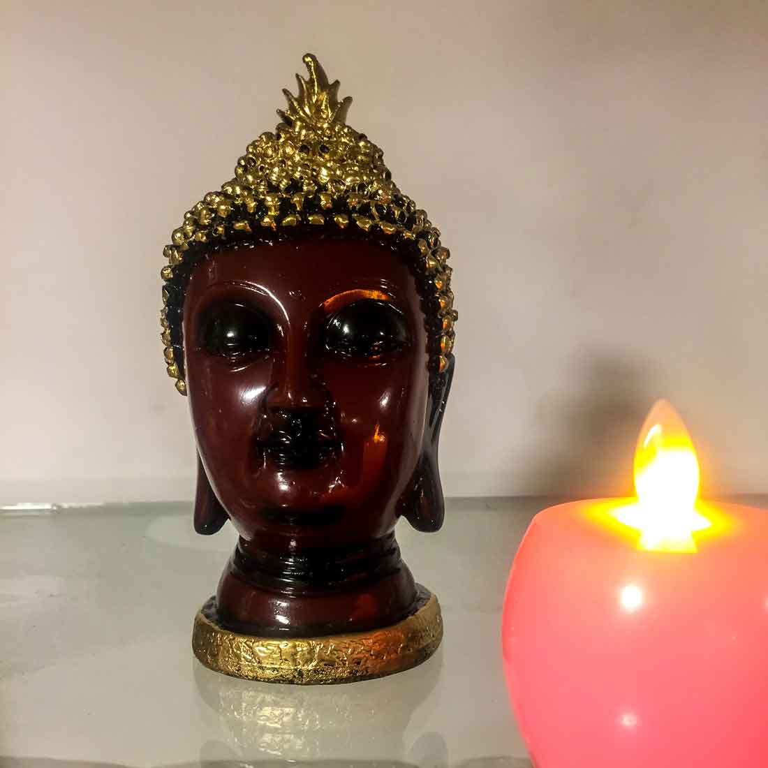 Buddha Head Home Decor -for Home Decor & Spiritual Living - 7 Inch - ApkaMart