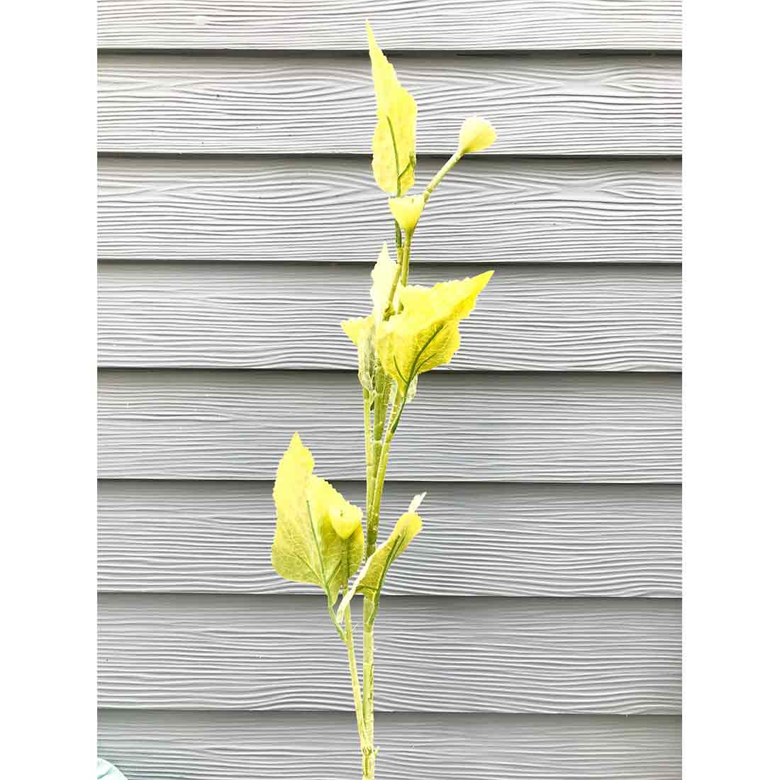 Plastic Plants - Artificial Leaves - For Vase & Table Décor - Set of 4 - ApkaMart