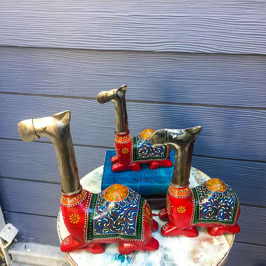 Camel Decorative Showpiece - For Table Decor & Gifts -11 Inch -Set of 3 - ApkaMart