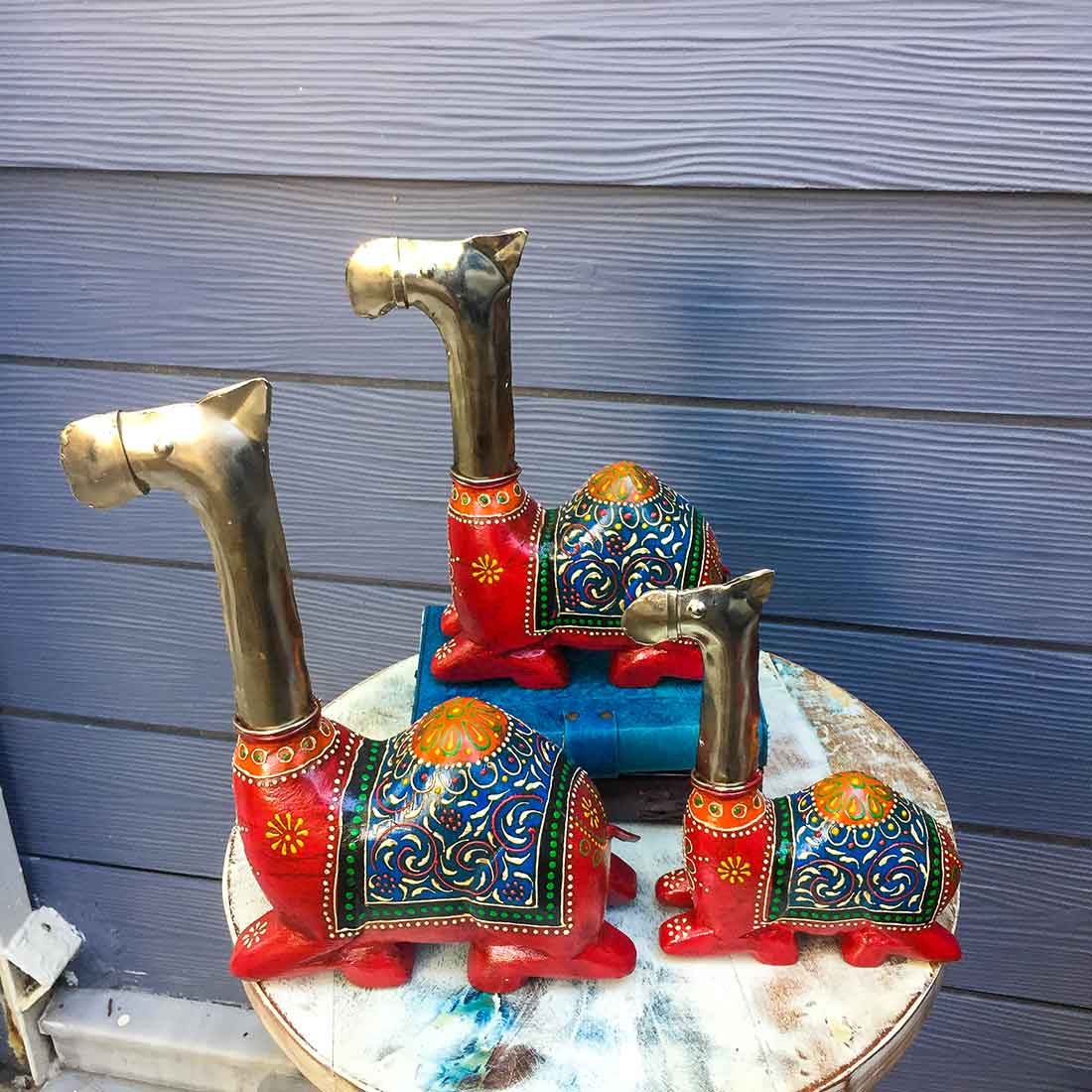 Camel Decorative Showpiece - For Table Decor & Gifts -11 Inch -Set of 3 - ApkaMart