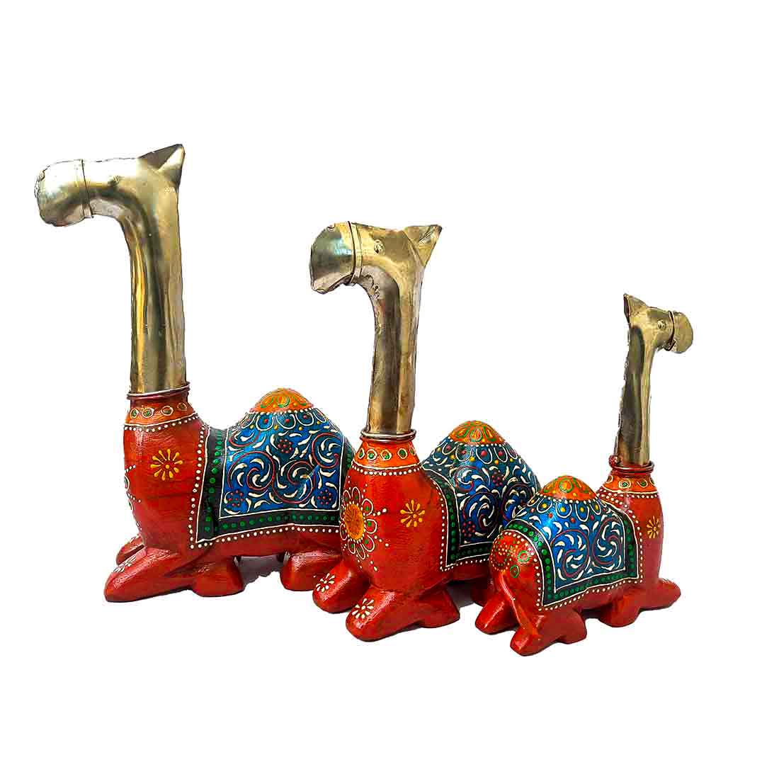 Camel Decorative Showpiece - For Table Decor & Gifts -11 Inch -Set of 3 - ApkaMart