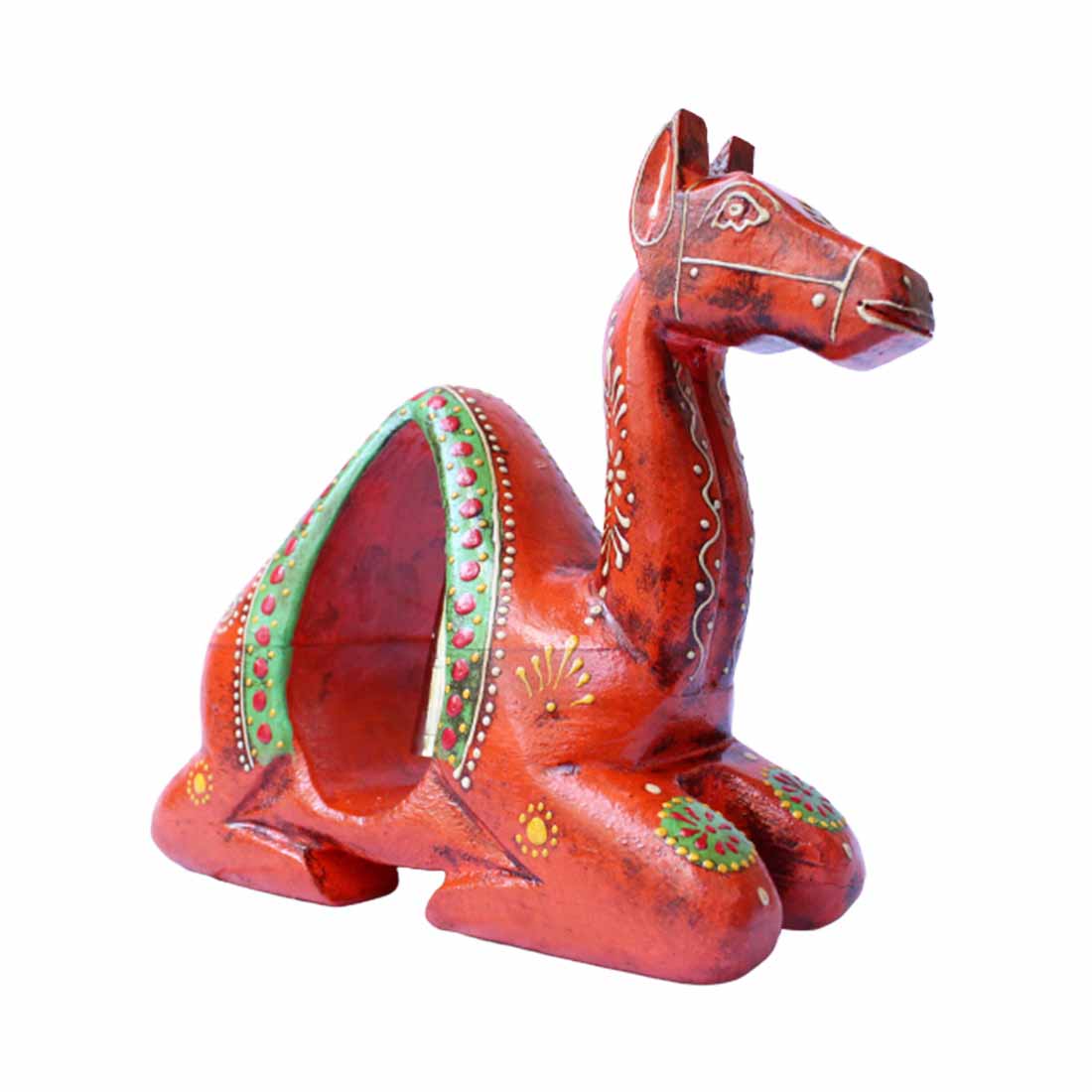 Wooden Camel Showpiece - For Home, Living Room & Table Décor - 7 Inch - ApkaMart