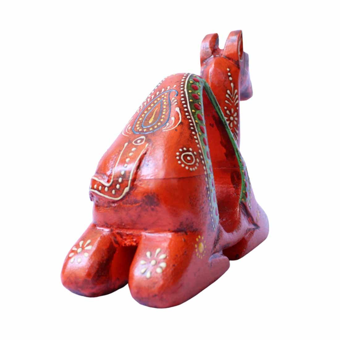 Wooden Camel Showpiece - For Home, Living Room & Table Décor - 7 Inch - ApkaMart