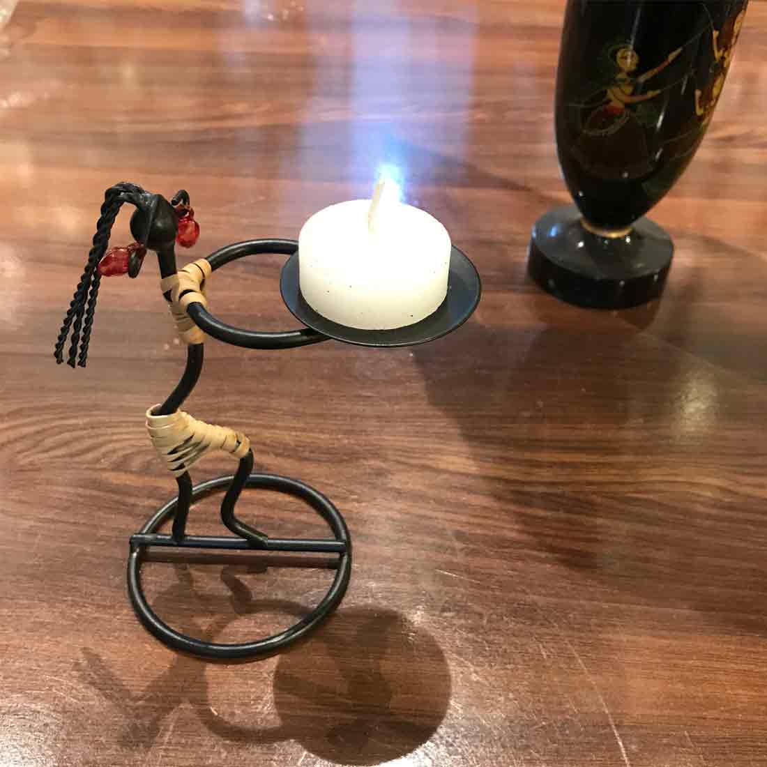 T Light Holder - For Table & Home Decor - 5 Inch - ApkaMart