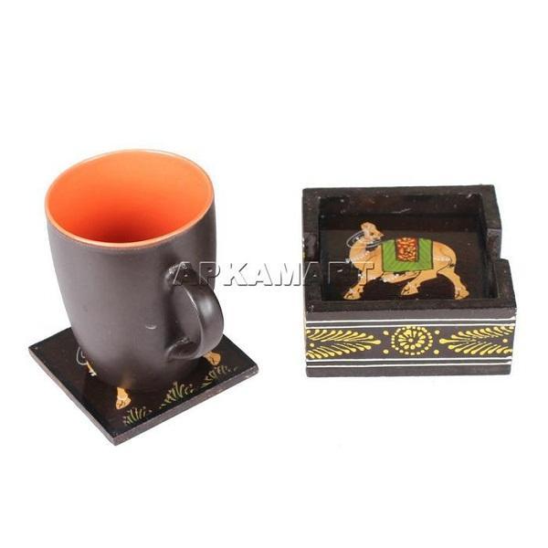 Tea Cup Coaster -  For Serving & Table Decor  - 4 Inch - ApkaMart