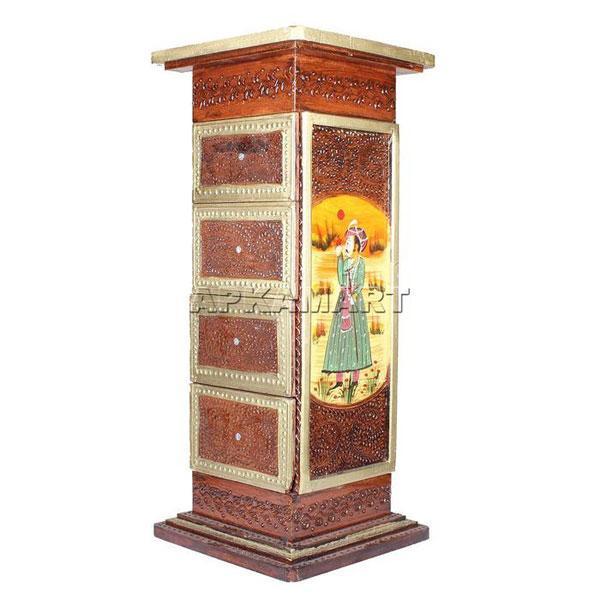 Corner Rack - Sofa Side Table with Drawer - for Placing Books & Magazines - 24 Inch - ApkaMart