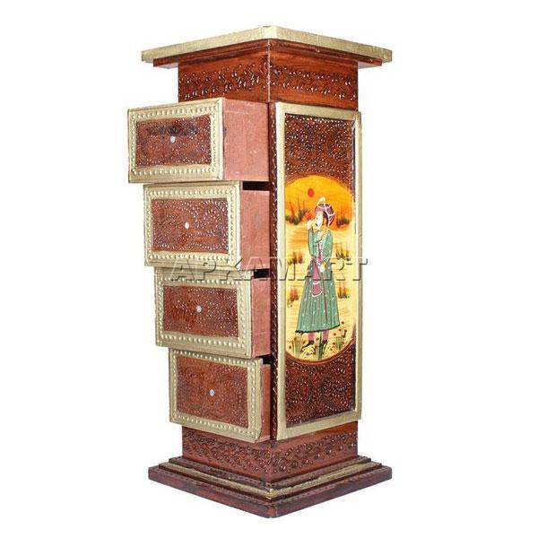 Corner Table | Bed Side Table for Small Spaces - 30 Inch - ApkaMart