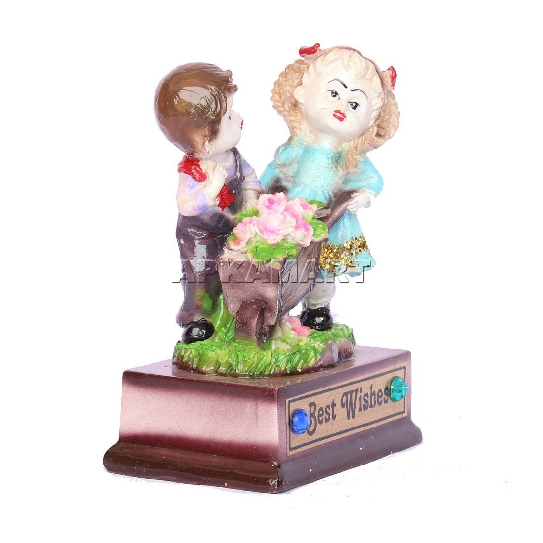 Couple Showpiece | Romantic Gifts - For Anniversary & Valentines Day Gift  - 6 Inch - ApkaMart