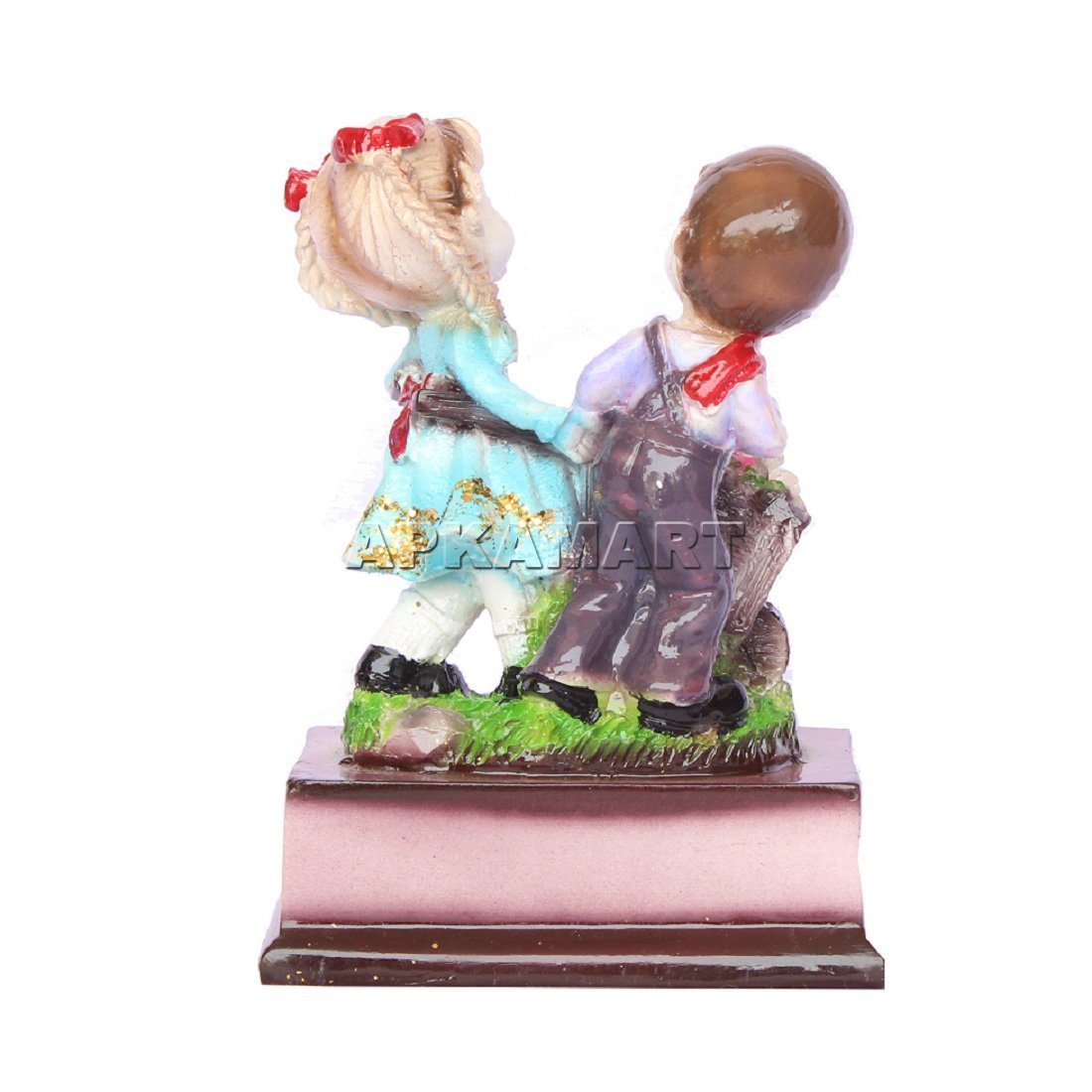 Couple Showpiece | Romantic Gifts - For Anniversary & Valentines Day Gift  - 6 Inch - ApkaMart