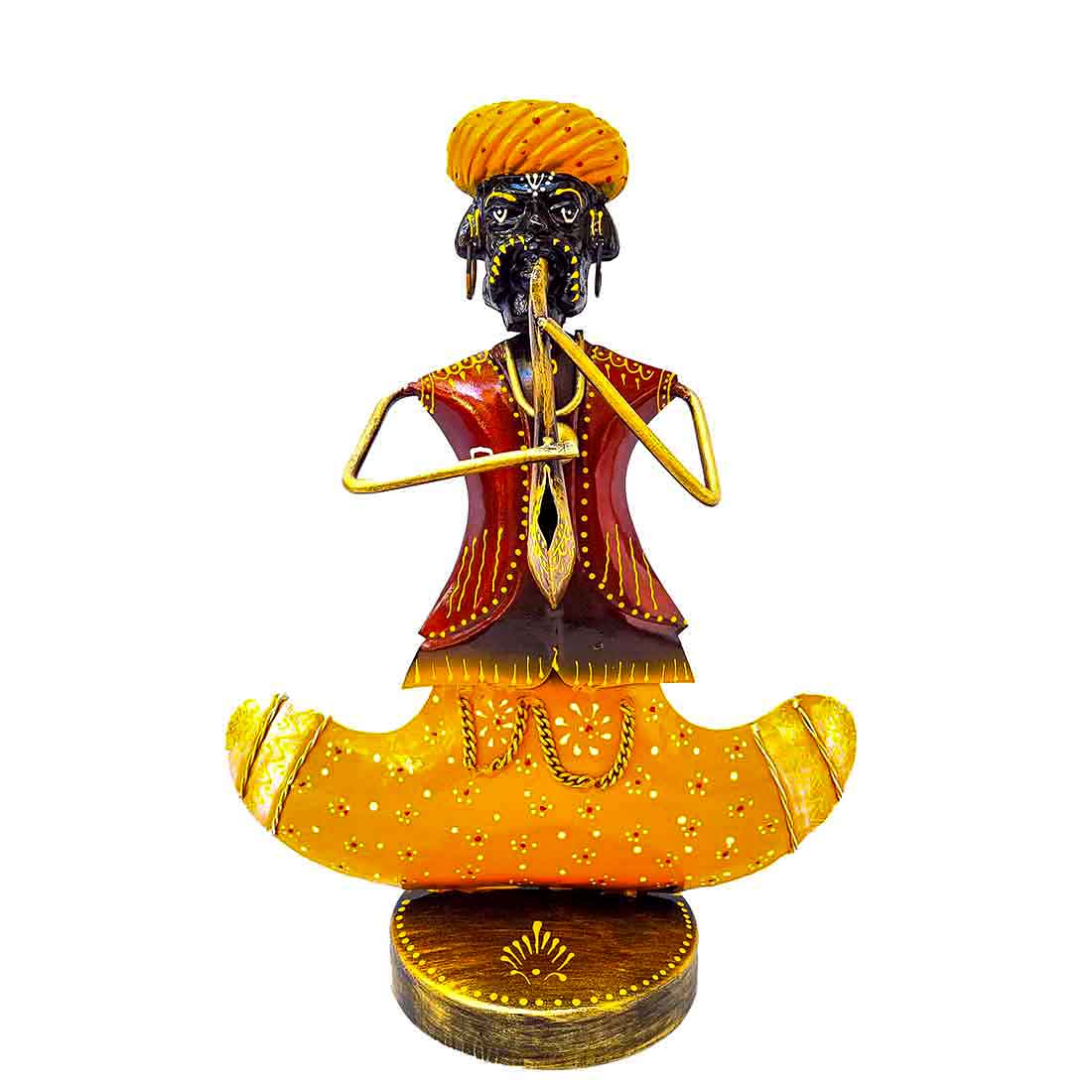 Rajasthani Musician Showpiece - For Table & Home Decor - 7 Inch - ApkaMart