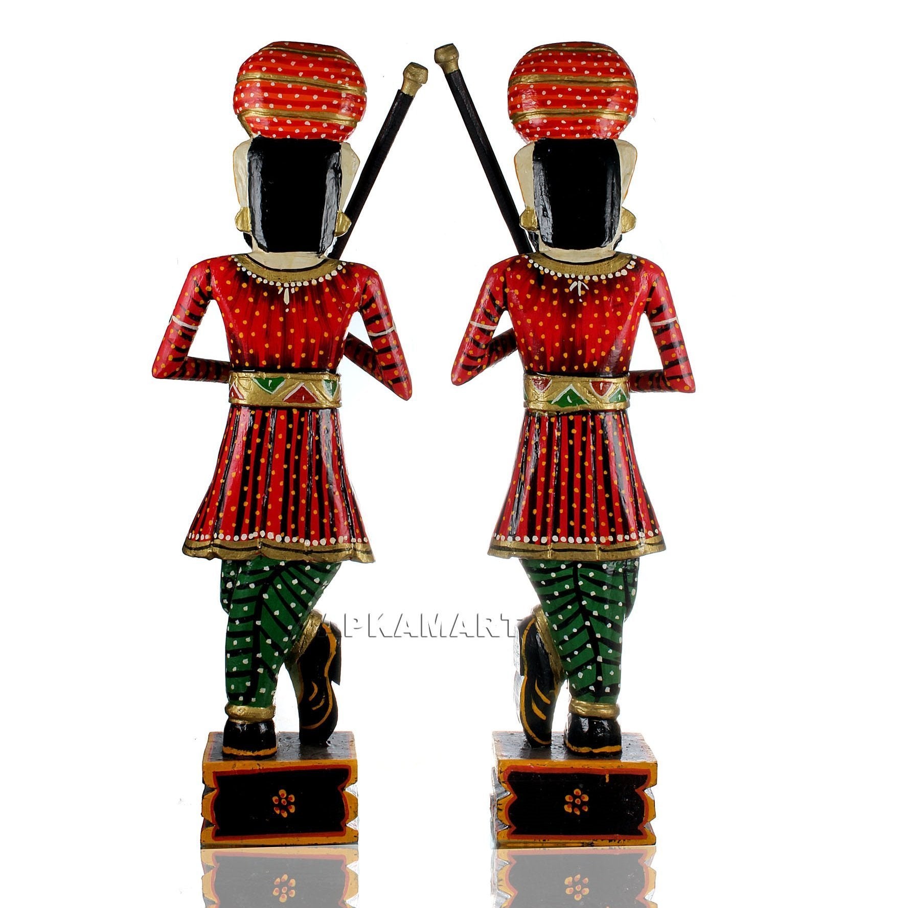 Darbaan Showpiece | Royal Guard Figurine - Set of 2 - for Living Room & Home Decor - 36 Inch - ApkaMart