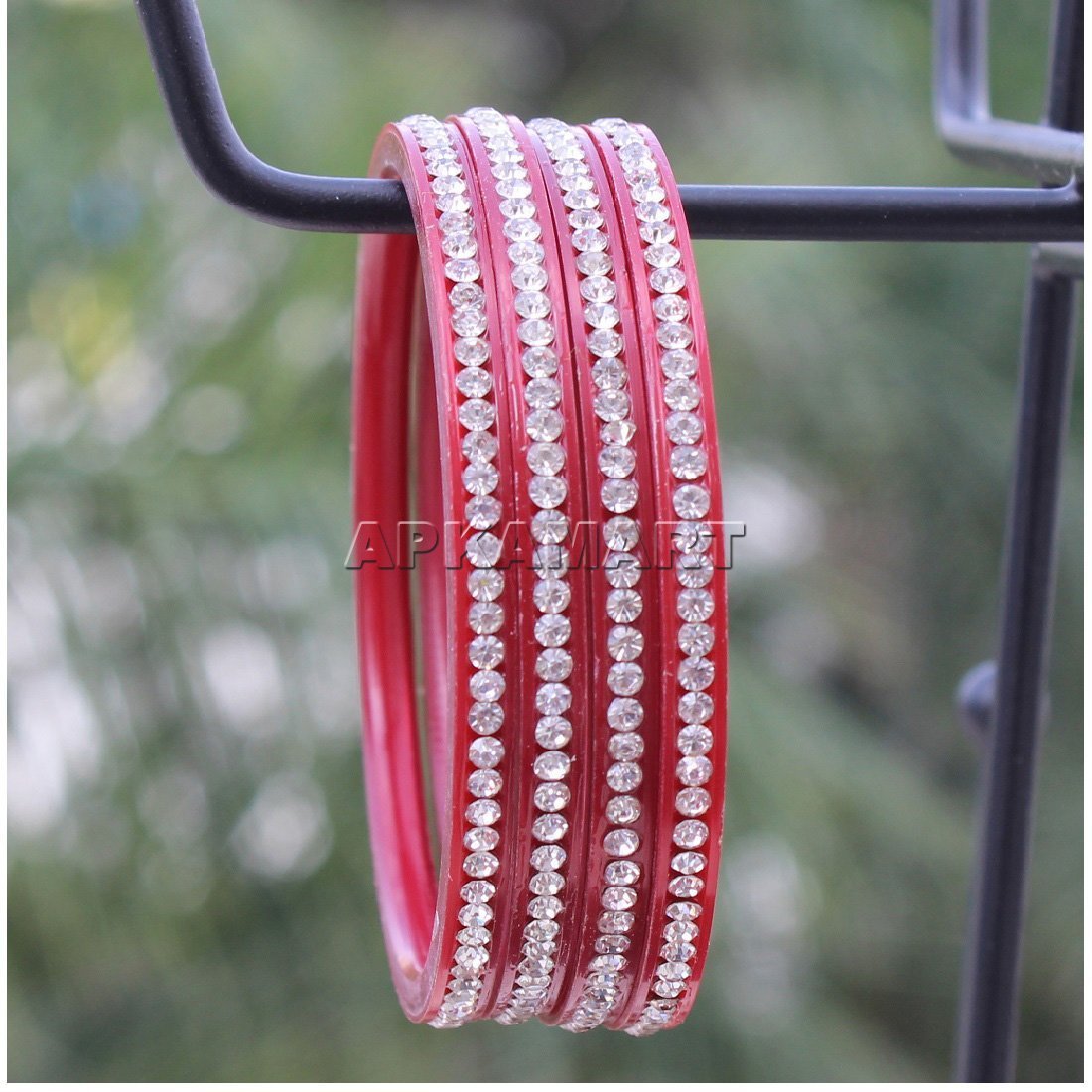 Dark Red Bangle Set - ApkaMart