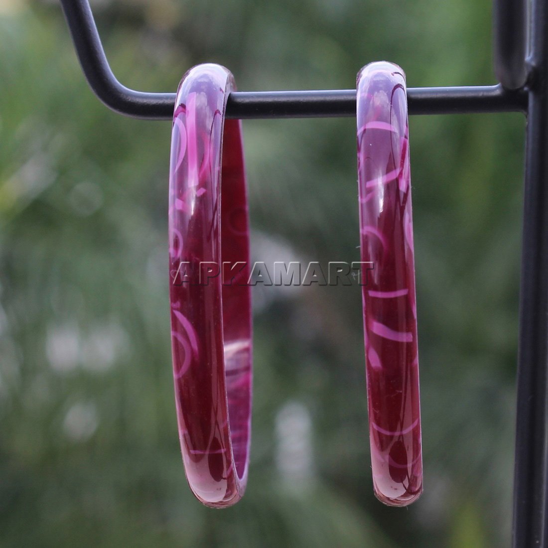 Dark Red Multicolor Bangles - ApkaMart