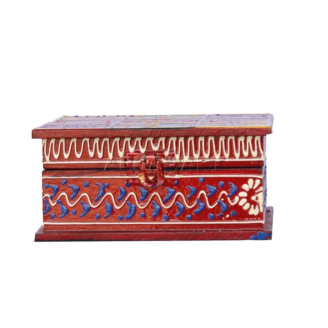 Decorative Box |Wooden Box | Jewellery Box with Lock for Mother's Day Gift -6 Inch - ApkaMart
