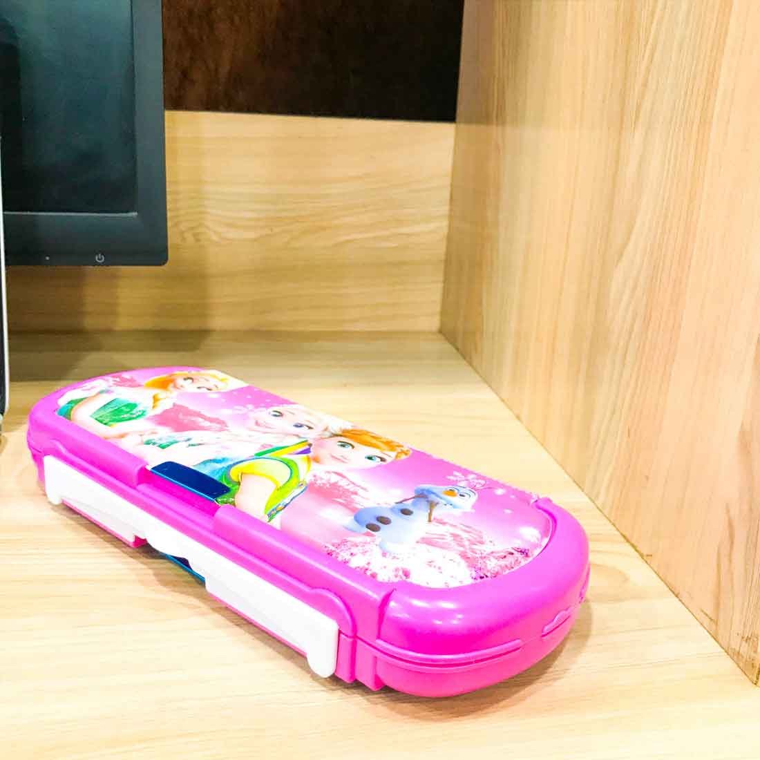 Pencil Box - Disney Frozen Cartoon Design - for Kids, Children, School Student, Office, Return Gifts - ApkaMart