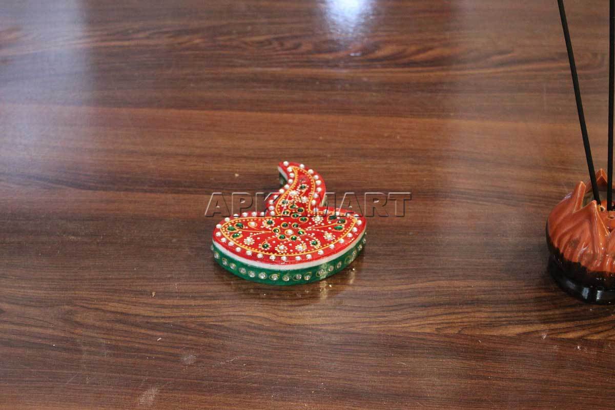 Diya Design Chopda - For Pooja, weddings & Festivals -  4 Inch - ApkaMart
