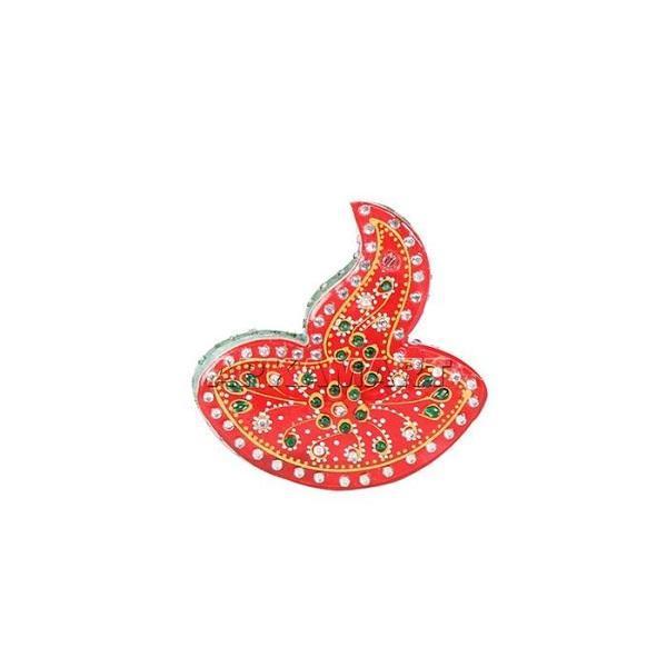 Diya Design Chopda - For Pooja, weddings & Festivals -  4 Inch - ApkaMart