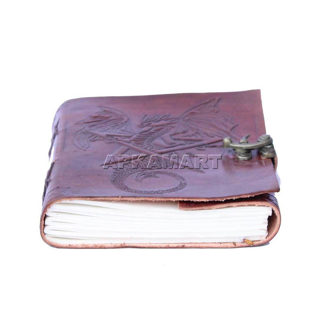 Leather Journal Notebook | Travel Diary - For Birthday & Anniversary Gift - 7 inch - ApkaMart