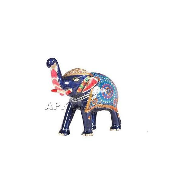 Elephant Showpiece - for Good luck & Gifts - 6 Inch- Set of 2 - ApkaMart