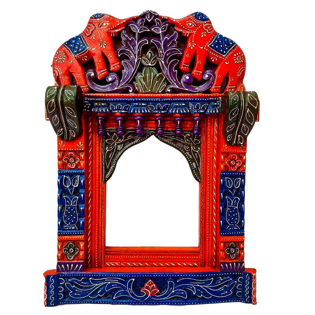 Elephant Design Jharokha -  Wall Decor - For Home Decor & Gifts -  27 Inches - ApkaMart