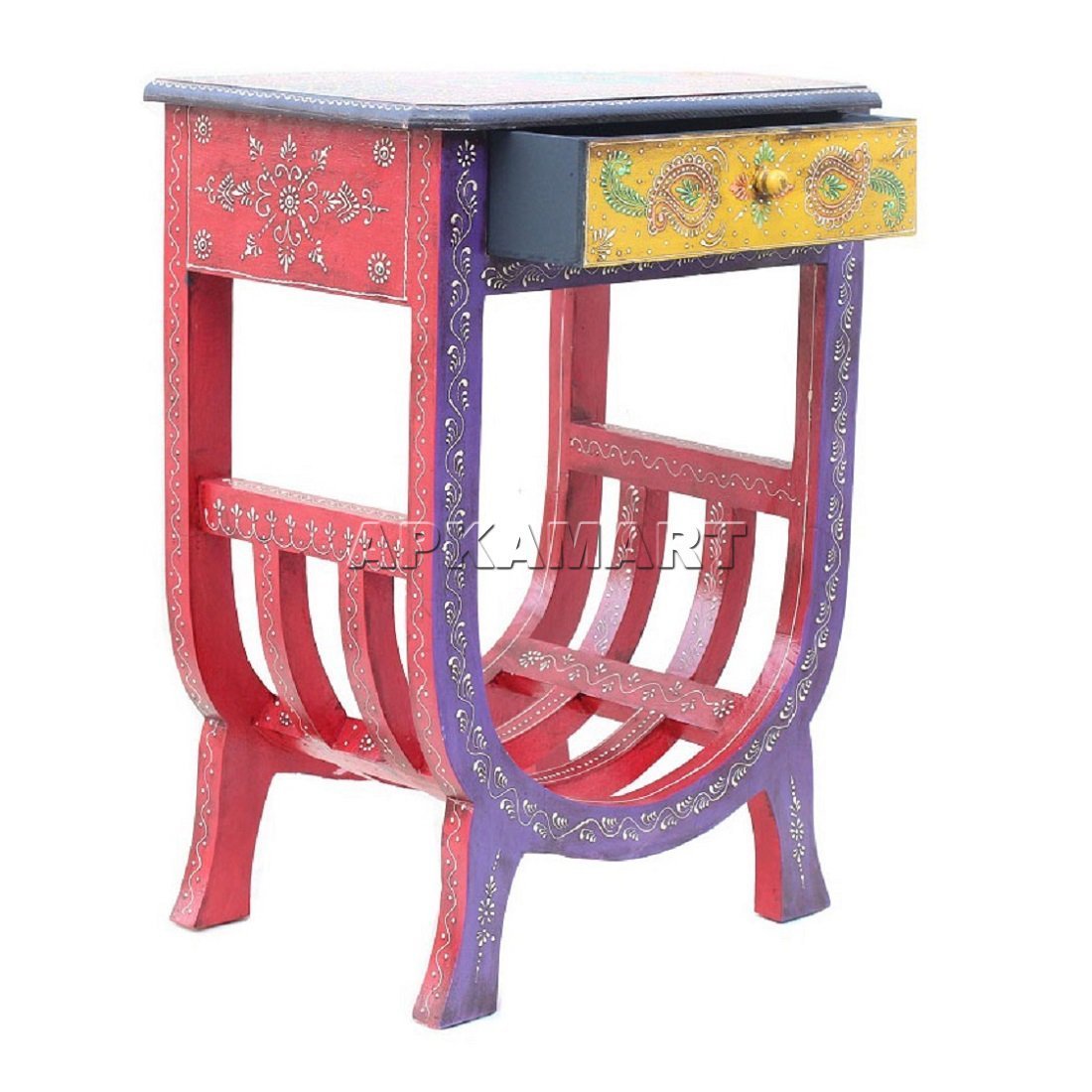 Bedside Table with Drawer | Sofa Side Table for Home Decor & Gifts - 24 Inch - ApkaMart