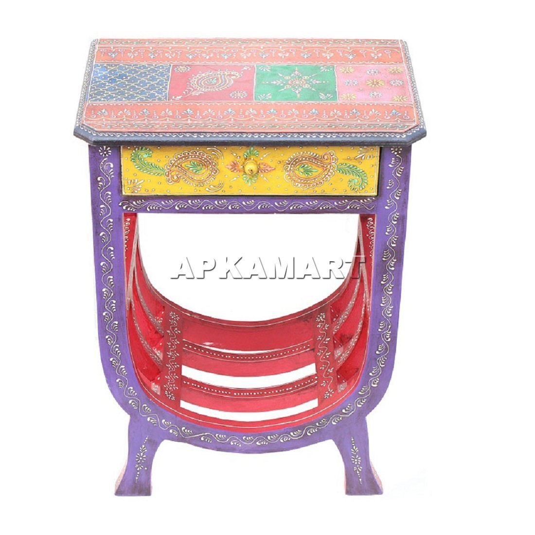 Bedside Table with Drawer | Sofa Side Table for Home Decor & Gifts - 24 Inch - ApkaMart