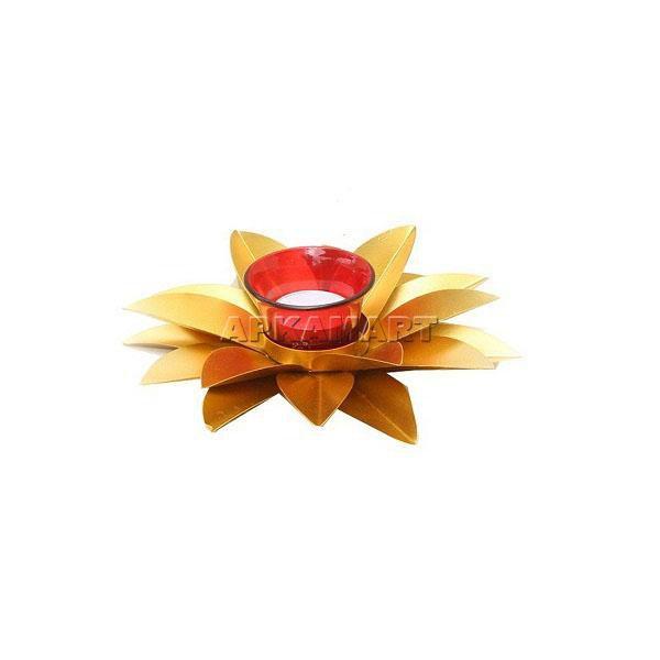 Lotus Candle Holder - Candle Stand for Dining Table - 8 Inch - ApkaMart