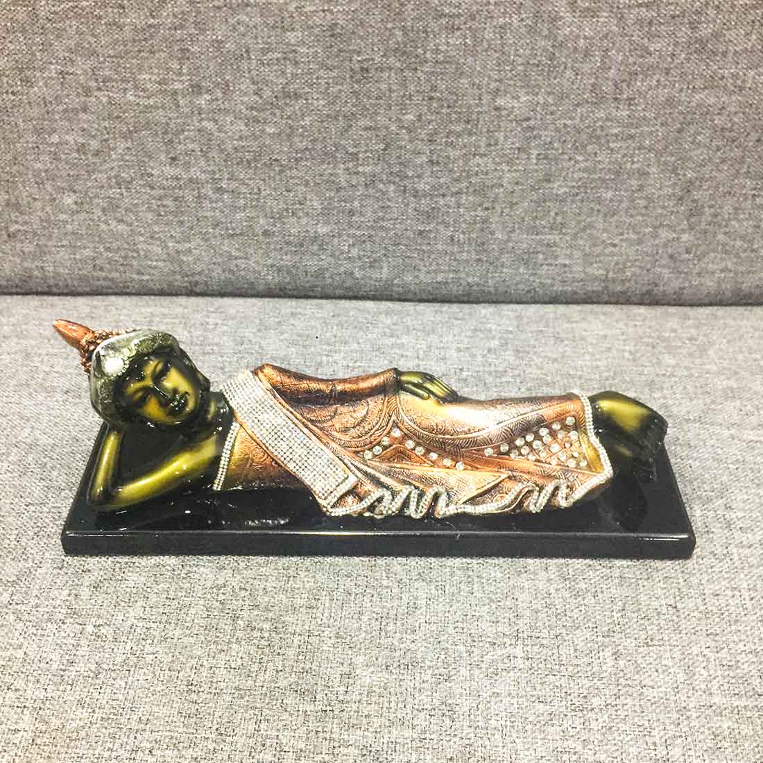 Sleeping Buddha Statue - for Desk Decor & Gifts -14 Inch - ApkaMart