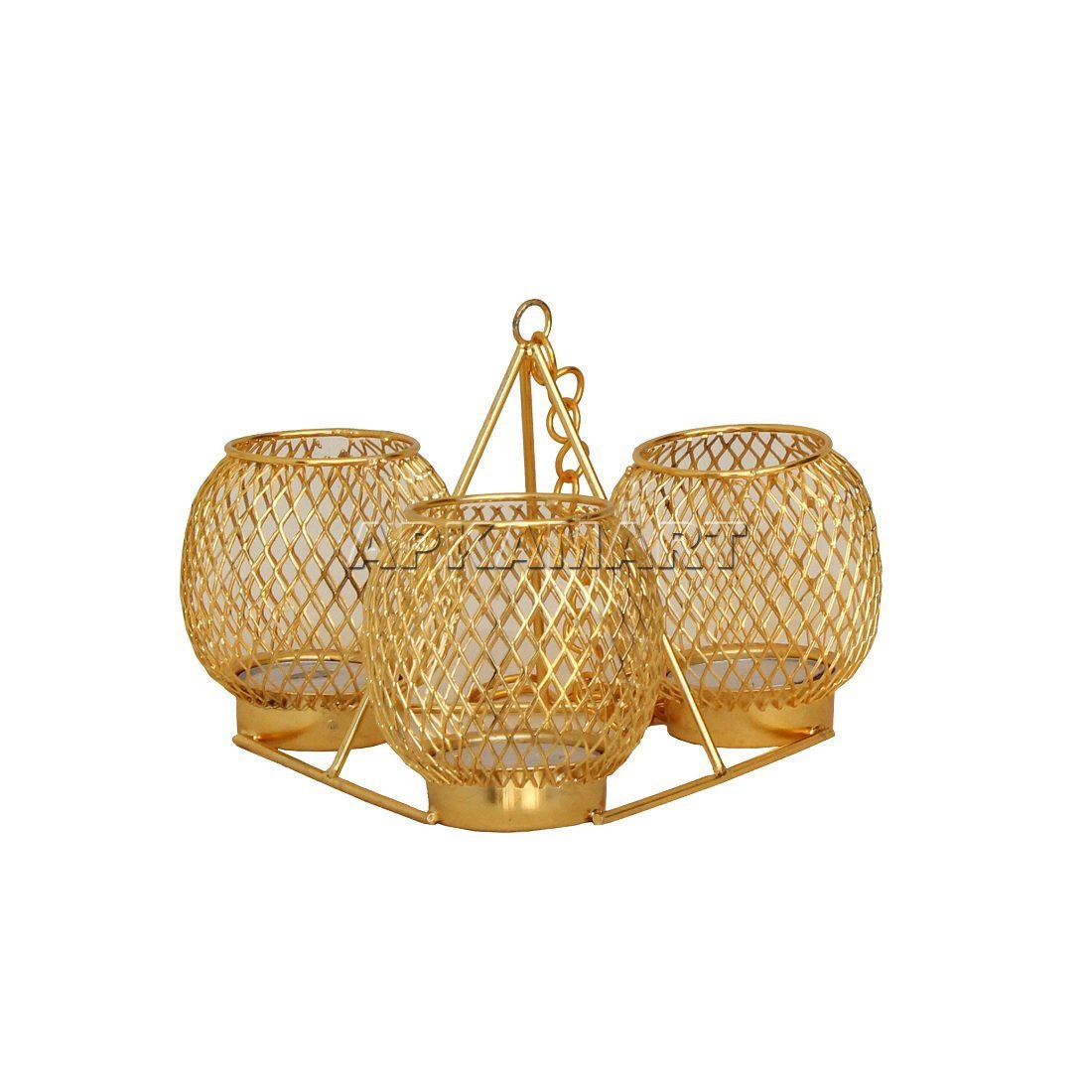 Wall Hanging Metal Candle Stand - For Home Decor & Gifts - 12 Inch - ApkaMart