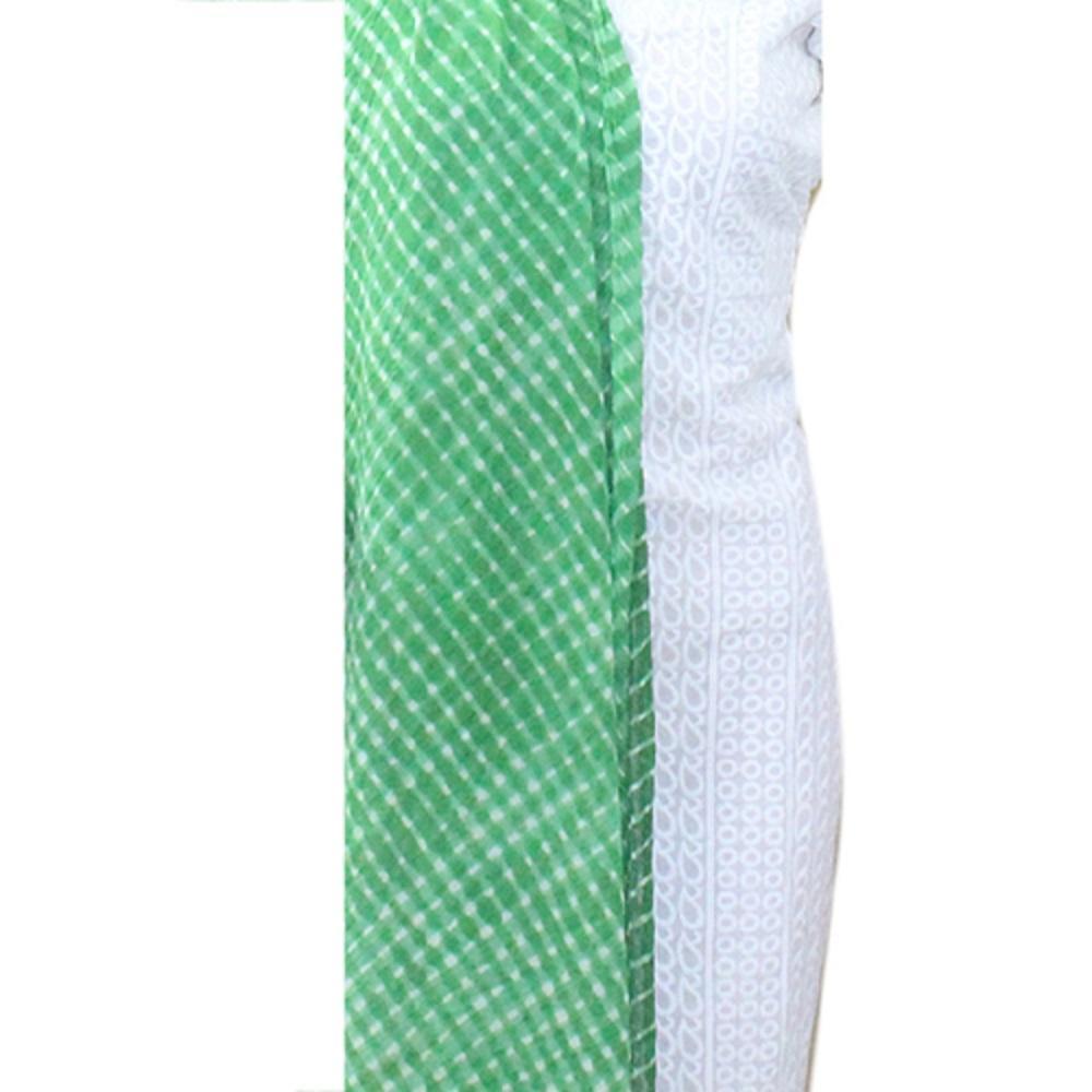 Green Leheriya Dupatta - ApkaMart