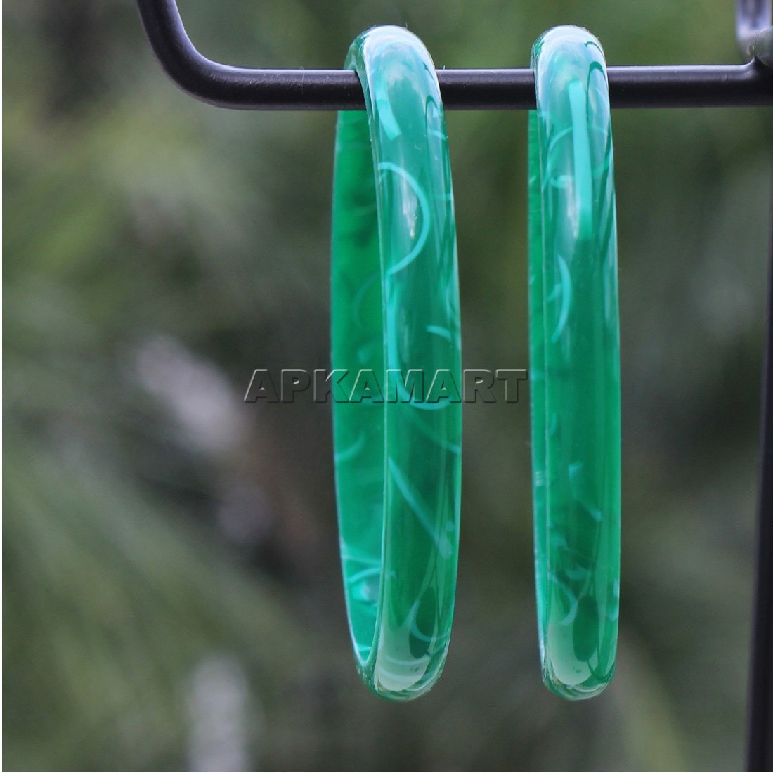 Green Multicolor Bangles - ApkaMart