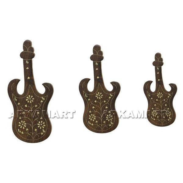 Unique Key Holder for Wall | Guitar Design Set of 3 - ApkaMart