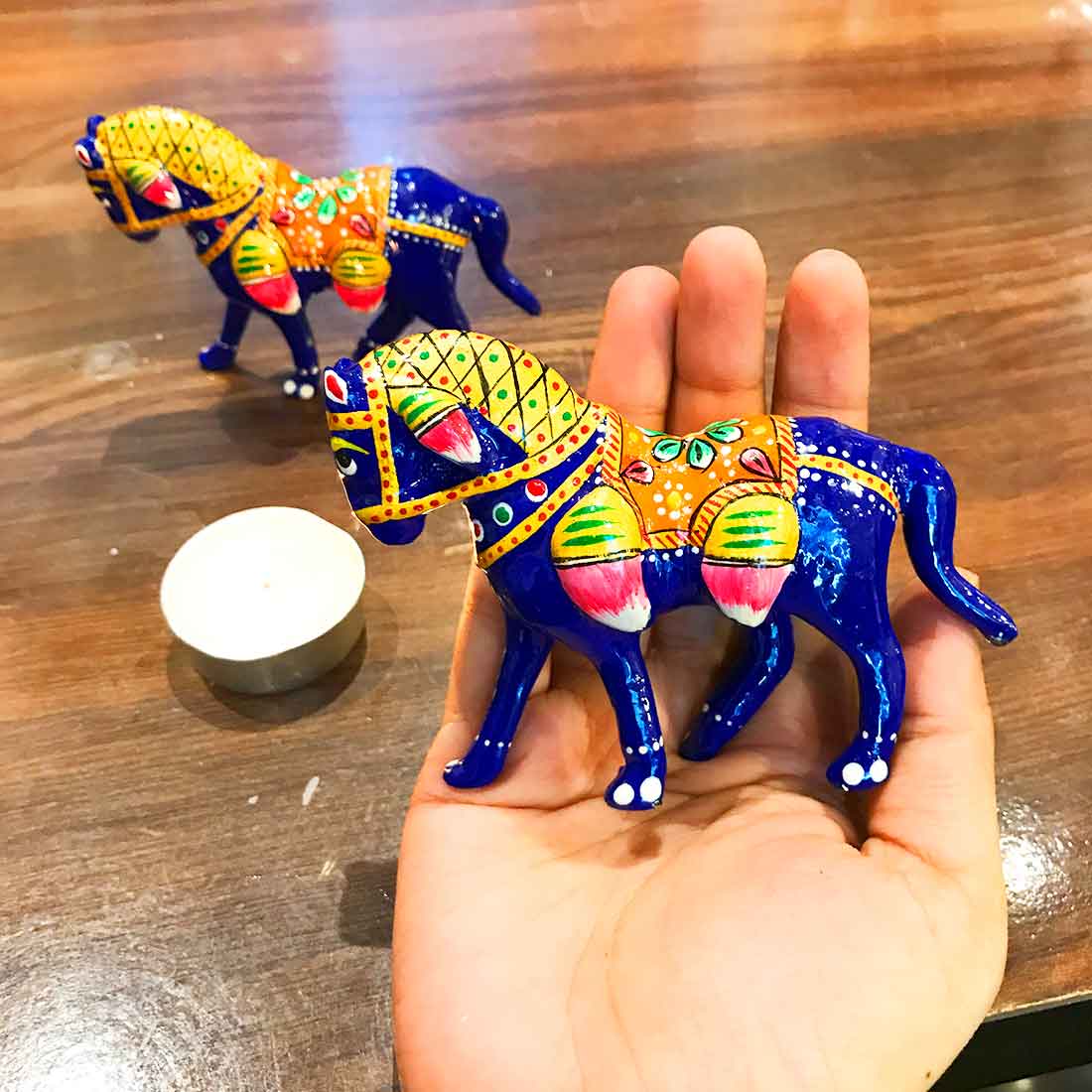 Horse Figurines | Showpiece For Table Decor - 3 Inch - Set of 2 - ApkaMart