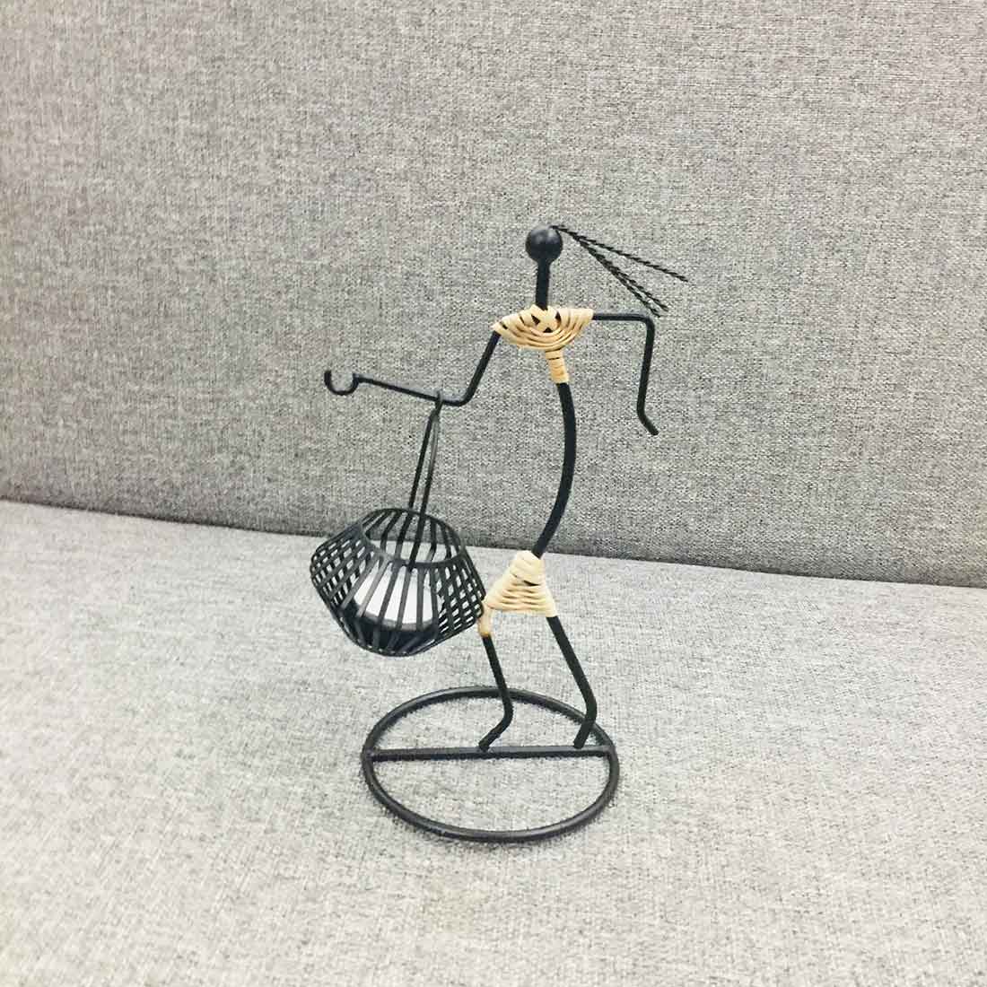 Candle Stand for Dining Table - 9 Inch - ApkaMart