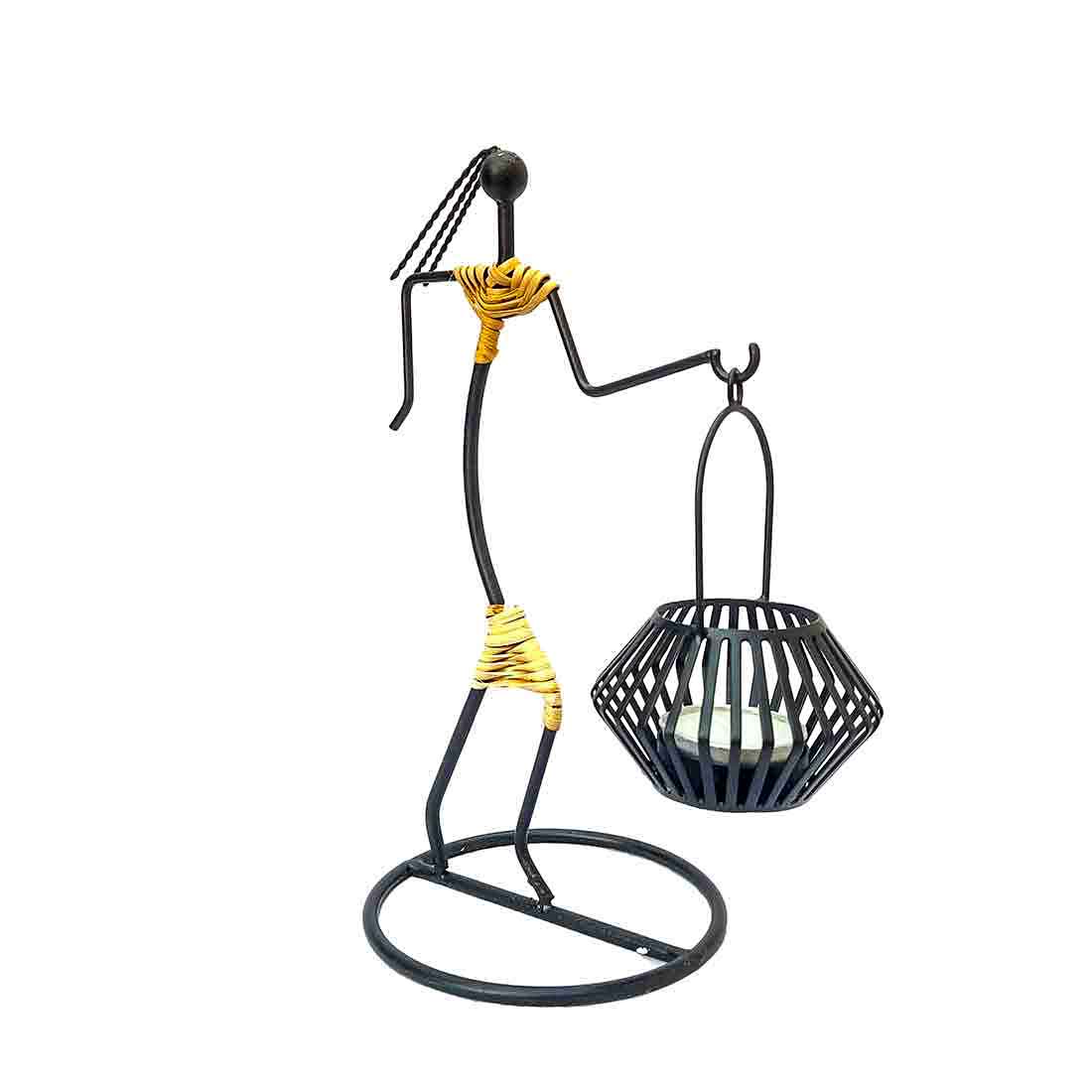 Candle Stand for Dining Table - 9 Inch - ApkaMart