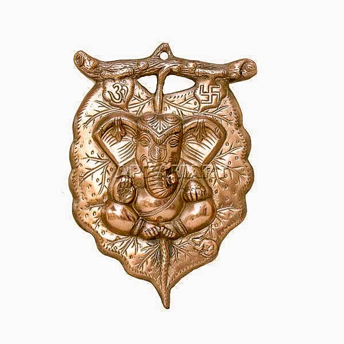 Leaf Ganesh Wall Hanging- Apkamart #size_12 Inch