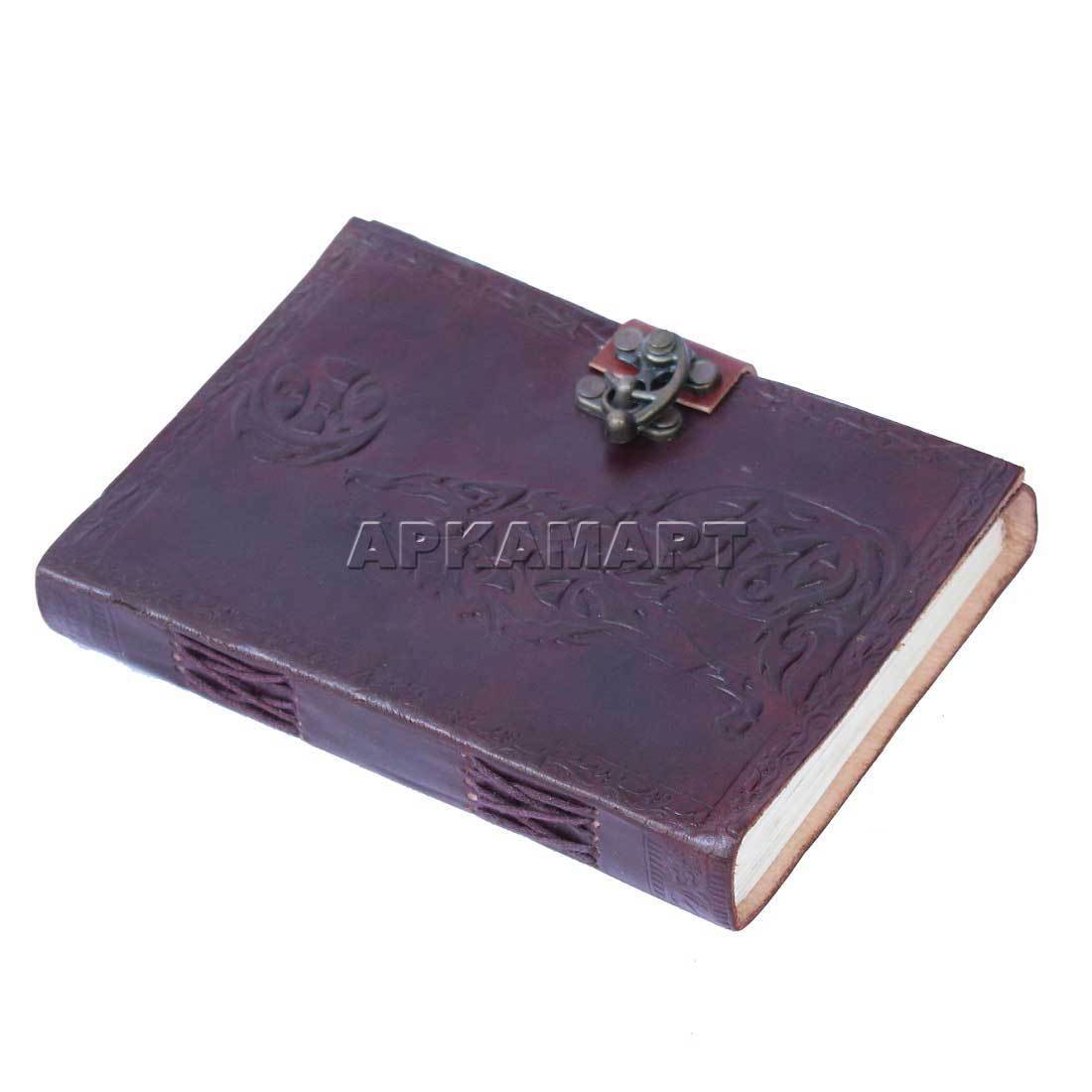 Leather Bound Journal for Men - Writing Journals for Women -7 inch - ApkaMart