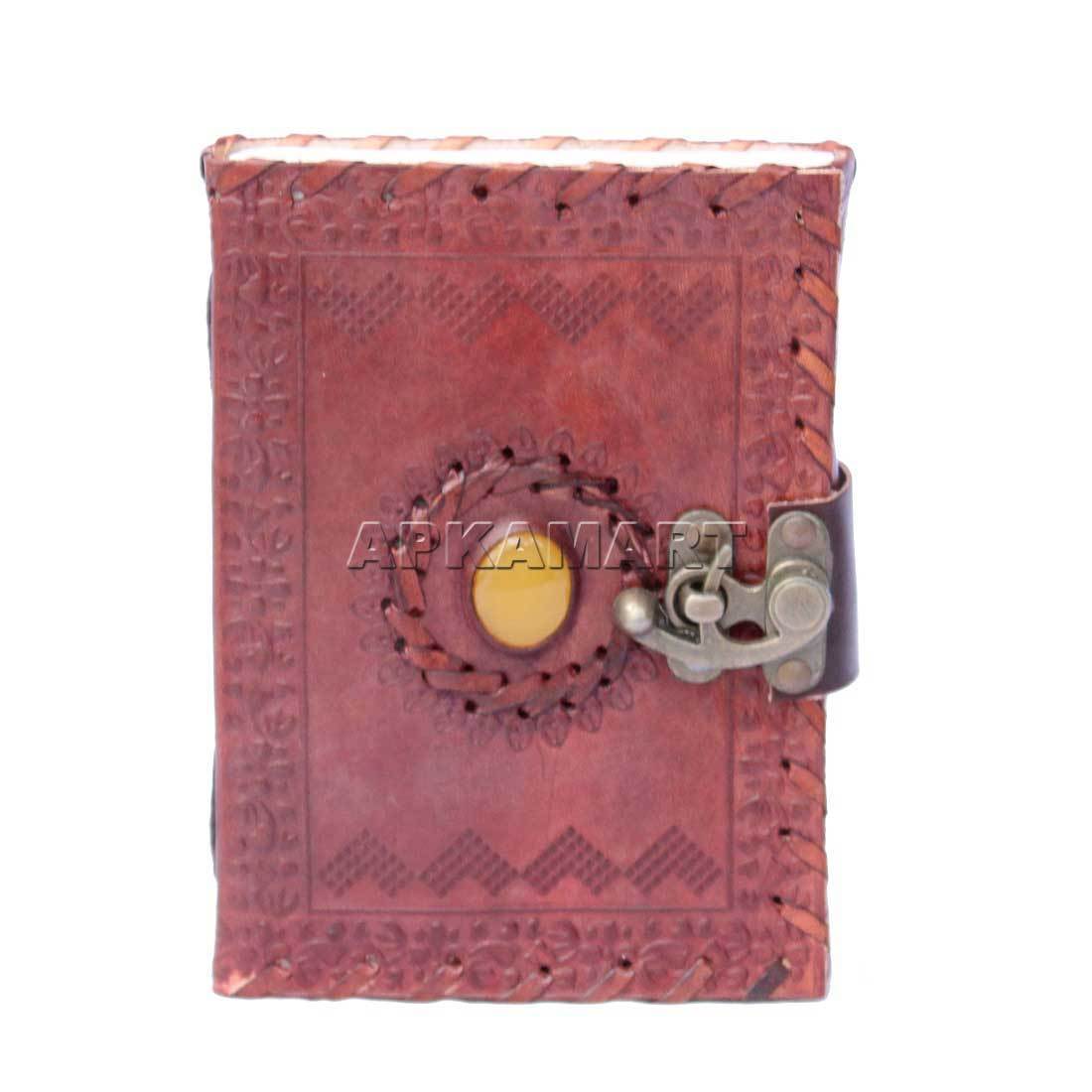 Antique Travel Diary | Leather Notebook for Work - 6 inch - ApkaMart