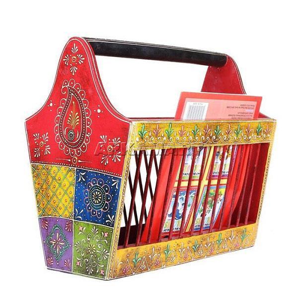 Newspaper and Magazine Stand - For Living Room & Home - 14 Inch - ApkaMart