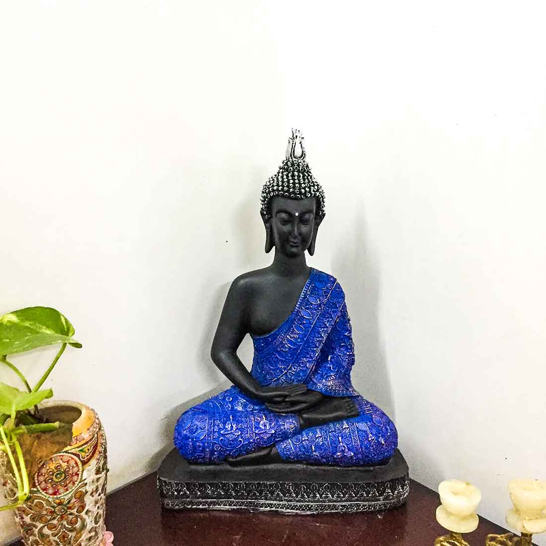 Meditating Buddha Statue - for Table Decor & Gifts - 17 Inch - ApkaMart