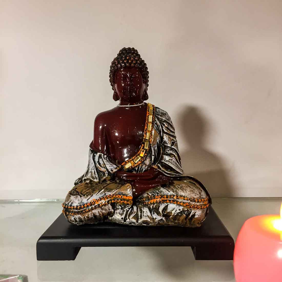 Meditating Buddha Statue - for Peace and Harmony - 7 Inch - ApkaMart