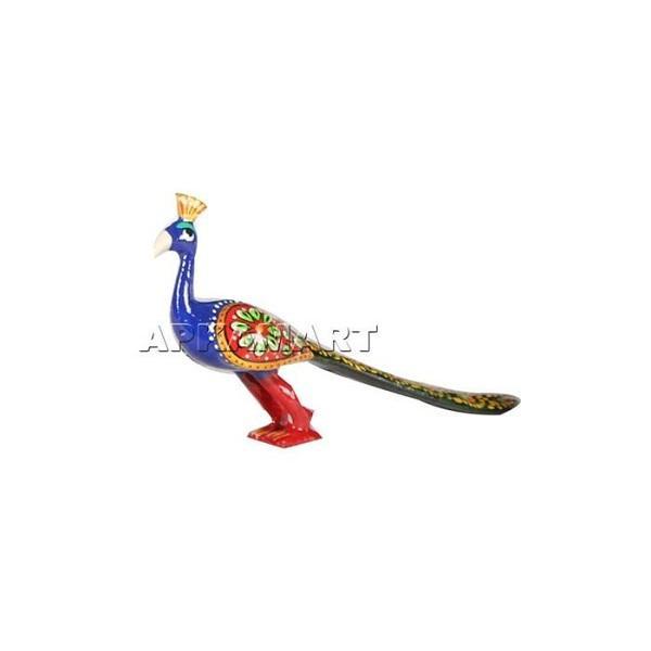 Peacock Showpiece For Table & Shelf Decor - 3 Inch - Set of 2 - ApkaMart