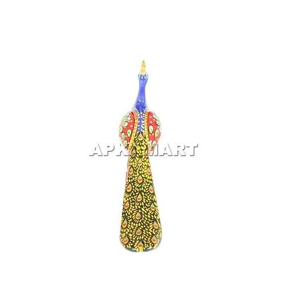 Peacock Showpiece For Table & Shelf Decor - 3 Inch - Set of 2 - ApkaMart