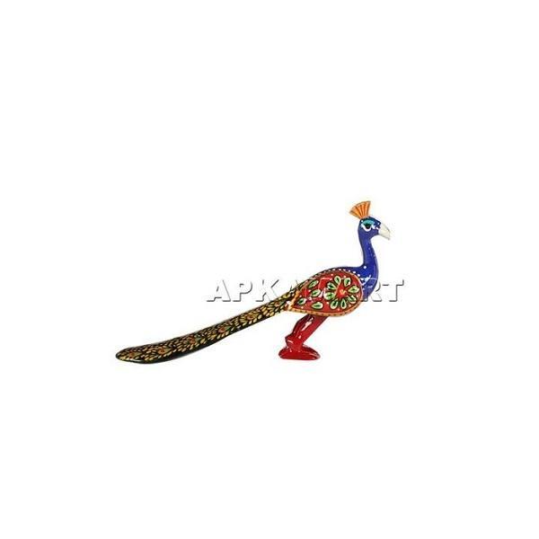 Peacock Showpiece For Table & Shelf Decor - 3 Inch - Set of 2 - ApkaMart